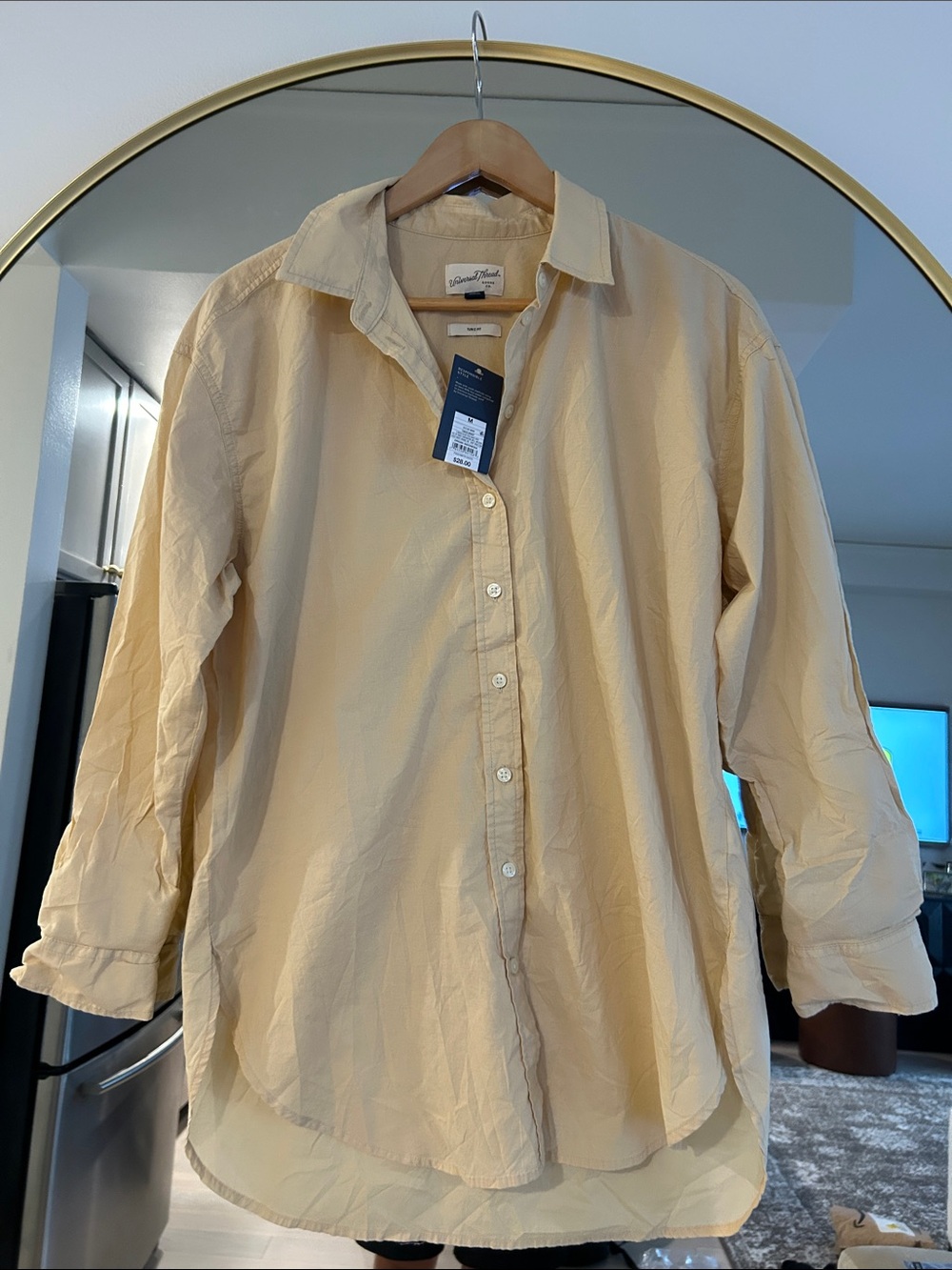 Universal Thread Cream Button-Front Shirt